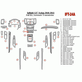 Infiniti G37x Sedan 2010 - 2013 Dash Trim Kit