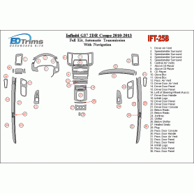 Infiniti G37 Coupe 2010 - 2013 Dash Trim Kit