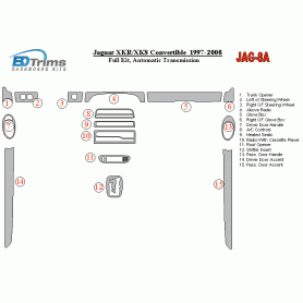 Jaguar XKR/XK8 1997 - 2006 Dash Trim Kit