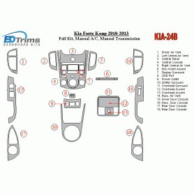 KIA Forte Koup 2010 - 2013 Dash Trim Kit