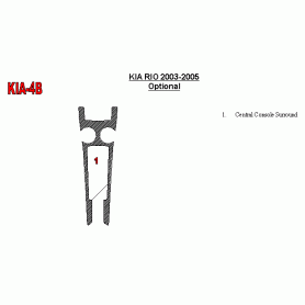 Kia Rio 2003 - 2005 Dash Trim Kit
