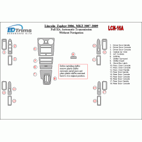 Lincoln Zephyr 2006 - 2006 Dash Trim Kit