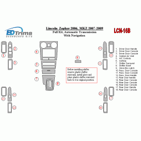 Lincoln Zephyr 2006 - 2006 Dash Trim Kit