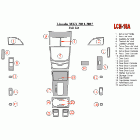 Lincoln MKX 2011 - 2015 Dash Trim Kit