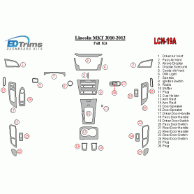 Lincoln MKT 2010 - 2012 Dash Trim Kit