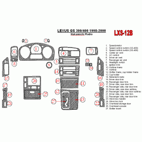 Lexus GS 1998 - 2000 Dash Trim Kit