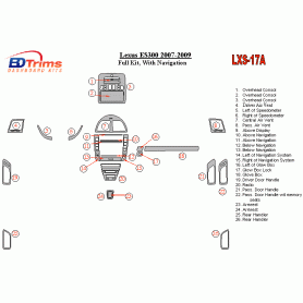 Lexus ES 2007 - 2009 Dash Trim Kit