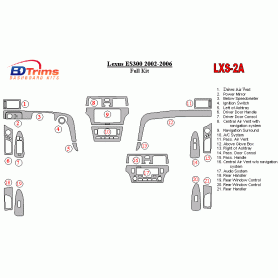 Lexus ES 2002 - 2006 Dash Trim Kit