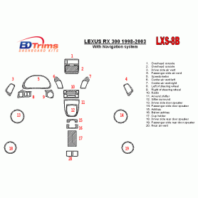 Lexus RX 1998 - 2003 Dash Trim Kit