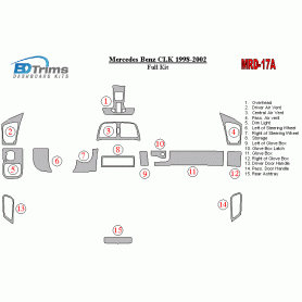 Mercedes Benz CLK 1998 - 2002 Dash Trim Kit