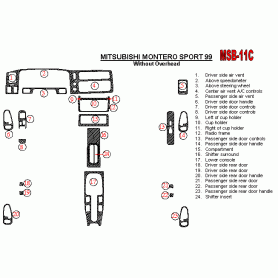 Mitsubishi Montero Sport 1999 - 1999 Dash Trim Kit