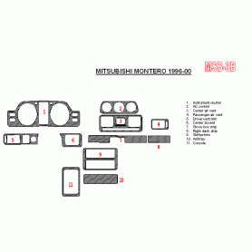 Mitsubishi Montero 1996 - 2000 Dash Trim Kit