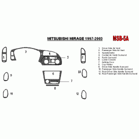 Mitsubishi Mirage 1997 - 2003 Dash Trim Kit