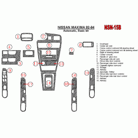 Nissan Maxima 1992 - 1994 Dash Trim Kit