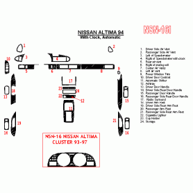 Nissan Altima 1994 - 1994 Dash Trim Kit