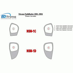 Nissan Pathfinder 1996 - 2004 Dash Trim Kit