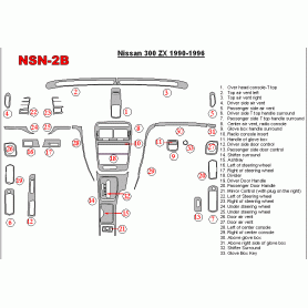 Nissan 300ZX 1990 - 1996 Dash Trim Kit