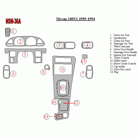Nissan 240SX 1989 - 1994 Dash Trim Kit
