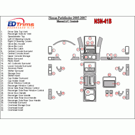Nissan Pathfinder 2005 - 2007 Dash Trim Kit