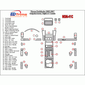 Nissan Pathfinder 2005 - 2007 Dash Trim Kit