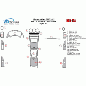 Nissan Altima 2007 - 2012 Dash Trim Kit