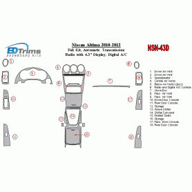 Nissan Altima 2010 - 2012 Dash Trim Kit