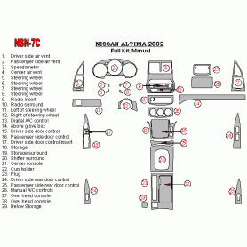 Nissan Altima 2002 - 2002 Dash Trim Kit