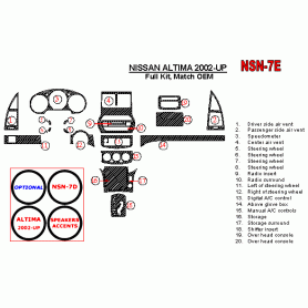 Nissan Altima 2002 - 2002 Dash Trim Kit