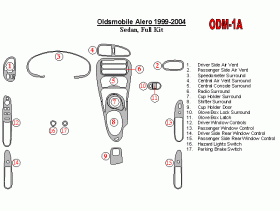 Oldsmobile ALero 1999 - 2004 Dash Trim Kit