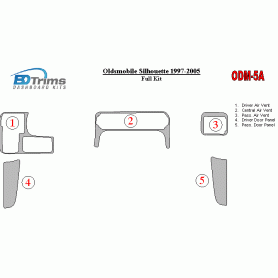 Oldsmobile Silhouette 1997 - 2005 Dash Trim Kit