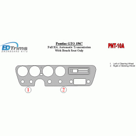 Pontiac GTO 1967 - 1967 Dash Trim Kit