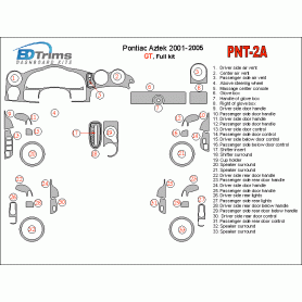 Pontiac Aztek 2001 - 2005 Dash Trim Kit