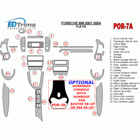 Porsche 996 2002 - 2004 Dash Trim Kit