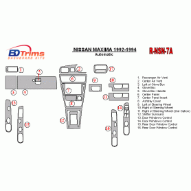 Nissan Maxima 1992-1994 Dash Trim Kit (RHD)