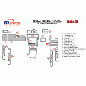 Nissan Maxima 1992-1994 Dash Trim Kit (RHD)
