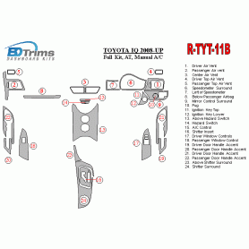 Toyota IQ 2008-UP Dash Trim Kit (RHD)