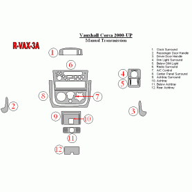 Vauxhall Corsa 2000-UP Dash Trim Kit (RHD)