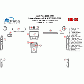 Saab 43710 2005 - 2008 Dash Trim Kit