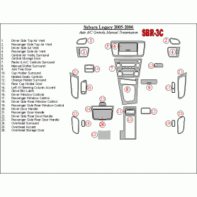 Subaru Legacy 2005 - 2006 Dash Trim Kit