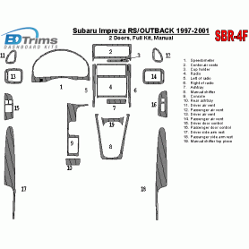 Subaru Impreza RS 1997 - 2001 Dash Trim Kit