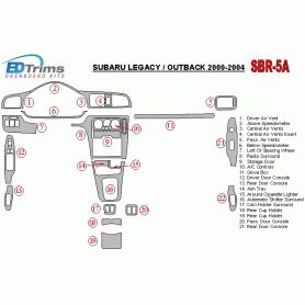 Subaru Legacy Outback 2000 - 2004 Dash Trim Kit