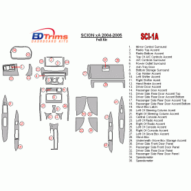Scion xA 2004 - 2005 Dash Trim Kit