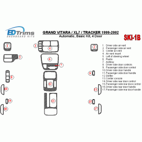 Suzuki Grand Vitara 1999 - 2002 Dash Trim Kit