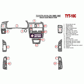 Toyota Avalon 1995 - 1997 Dash Trim Kit