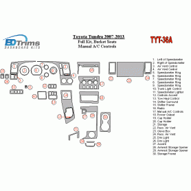 Toyota Tundra 2007 - 2013 Dash Trim Kit