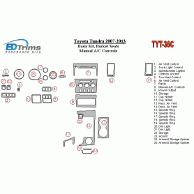 Toyota Tundra 2007 - 2013 Dash Trim Kit