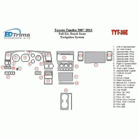 Toyota Tundra 2007 - 2013 Dash Trim Kit