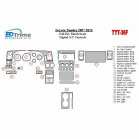 Toyota Tundra 2007 - 2013 Dash Trim Kit