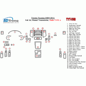 Toyota Tacoma 2005 - 2011 Dash Trim Kit