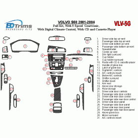 Volvo S60 2001 - 2004 Dash Trim Kit